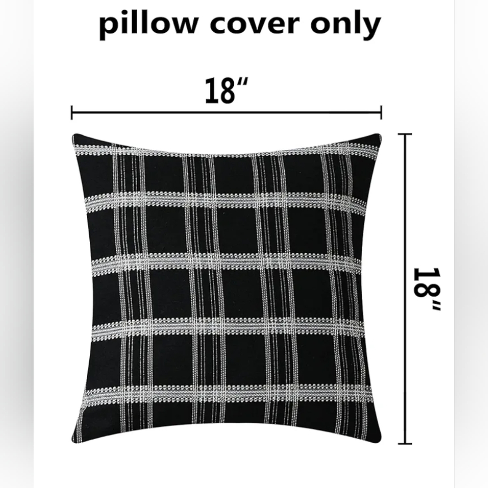 Black and white pillow covers